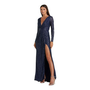 Mac Duggal Gown Dress Size 18 Blue